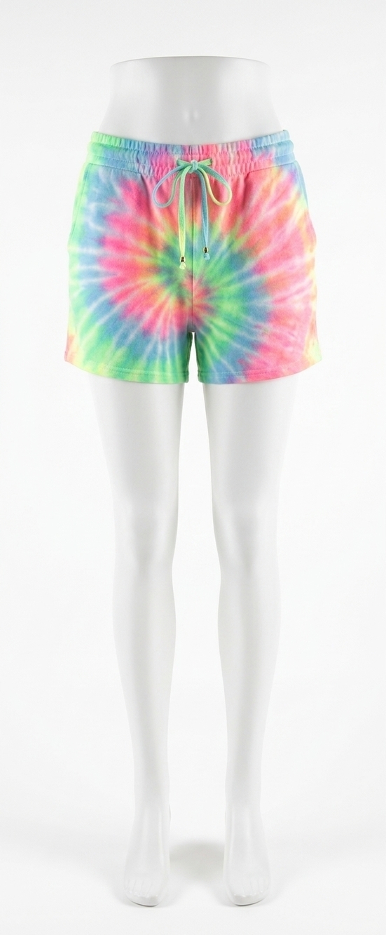 NEW HEIMISH USA tie dye knit shorts - plus in fuchsia blue